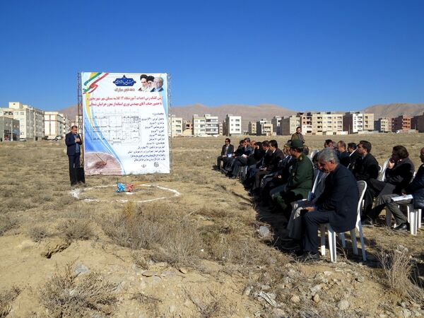 کلنگ‌زنی آموزشگاه ۱۲ کلاسه ناحیه ۲ گلستان شهر بجنورد 