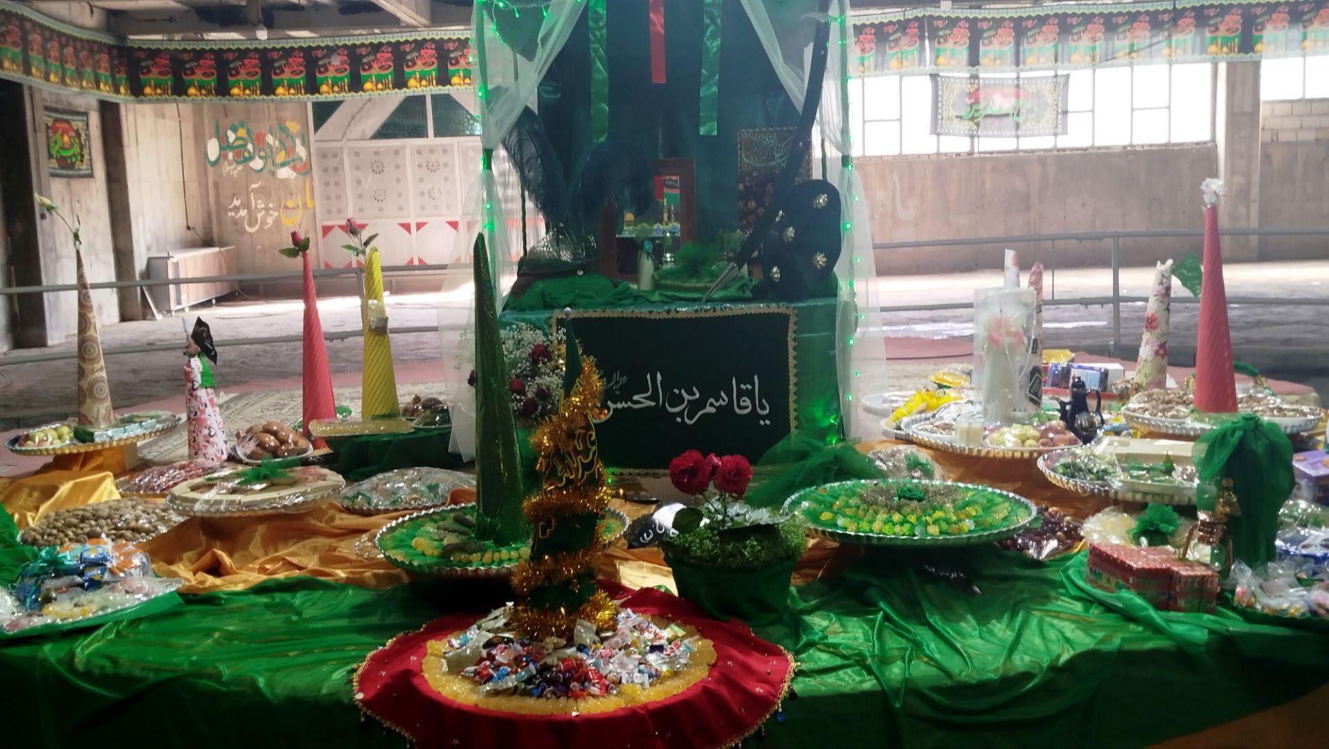 حجله نمادین حضرت قاسم(ع) در سامان