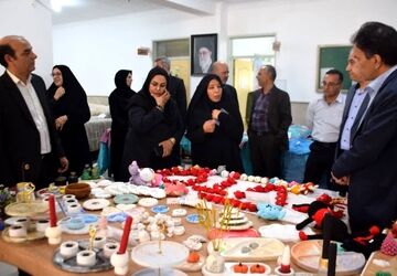 افتتاح نمایشگاه دستاوردهای مهارت آموزان در مرکز آموزش فنی و حرفه شهرستان زارچ