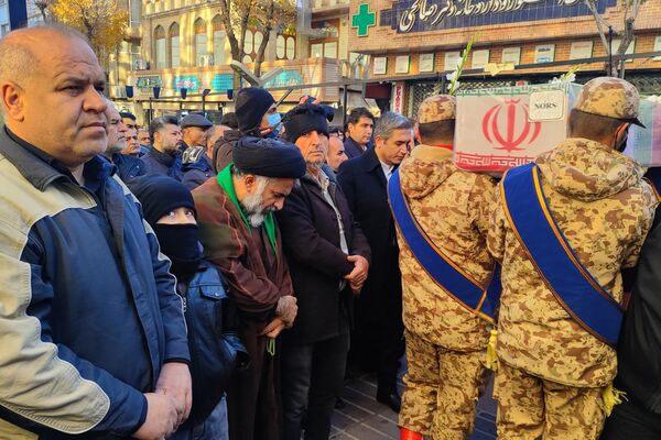 تشییع پیکر مطهر شهدای گمنام در کردستان 