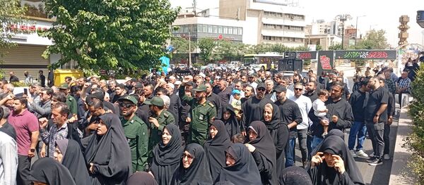 تشییع باشکوه پیکر بسیجی شهید در حمله رژیم صهیونیستی؛ مردم با فریاد مرگ بر اسرائیل وداع کردند