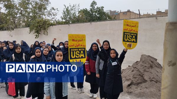 مراسم ویژه شهید سید حسن نصرالله در دبیرستان شهید عباسی