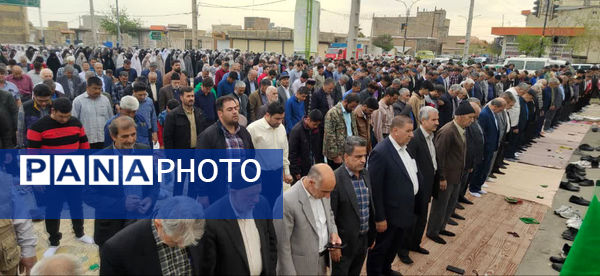 نماز عید سعید فطر در شهر جعفریه قم