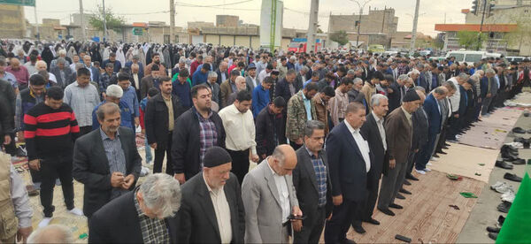 نماز عید سعید فطر در شهر جعفریه قم