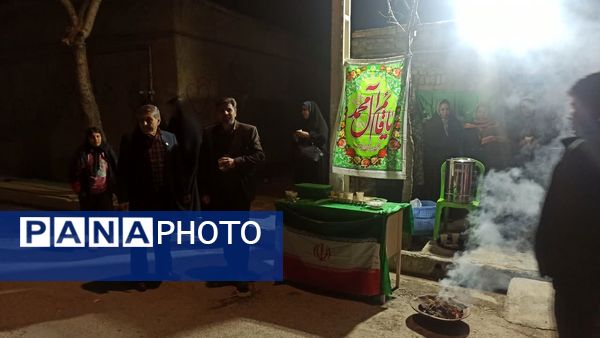 مراسم نور افشانی و ایستگاه صلواتی در شهرستان سملقان