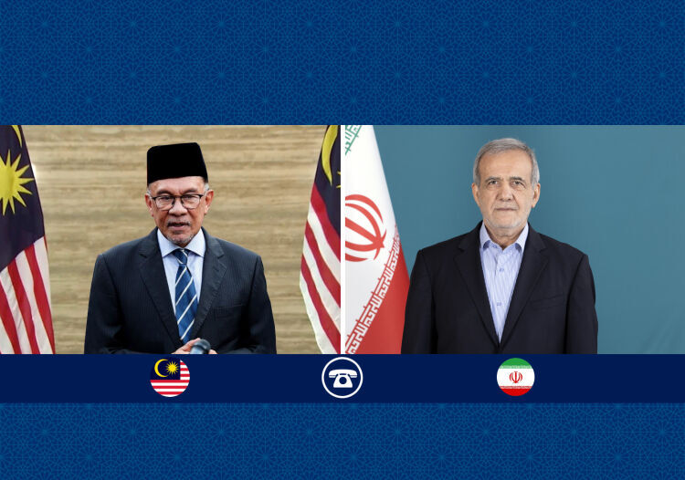 تاکید روسای دولت ایران و مالزی برای حمایت از مردم غزه در مجامع بین المللی