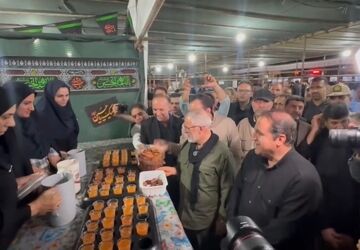بازدیدرئیس ستاد اربعین کشور به همراه مسئولین استان  از موکب های شهرستان دهلران