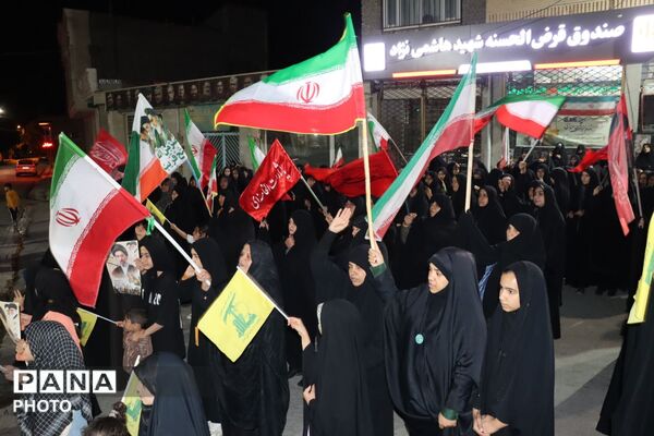 شب ۱۸۸ خروش انقلابی مردم درق؛ طنین فریاد استکبارستیزی در دارالمؤمنین