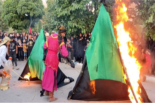 عزاداری عاشورای حسینی در شهر بار