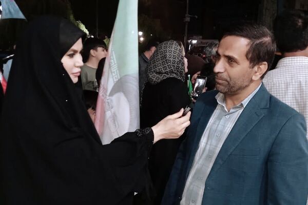 موکب آموزش و پرورش ناحیه یک کرمانشاه، نقطه عطف راهپیمایی شبانه شد