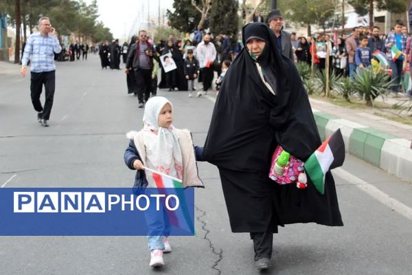 ابراز وحدت و همدلی سمنانی‌ها با مردم مظلوم فلسطین در روز قدس