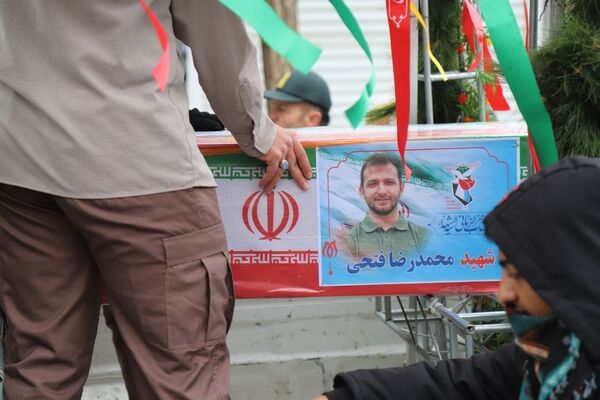 بدرقه پیکر شهید نخبه «محمد رضا فتحی» در کبودرآهنگ 