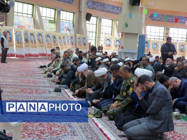 آیین یادبود شهیدان خدمت در مصلای امام خمینی(ره)  شهرستان بجنورد