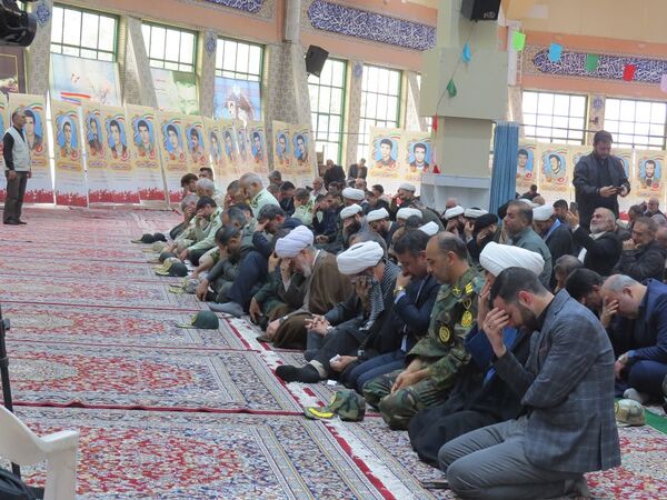 مراسم عزاداری شهیدان خدمت در مصلای امام خمینی(ره)  شهرستان بجنورد
