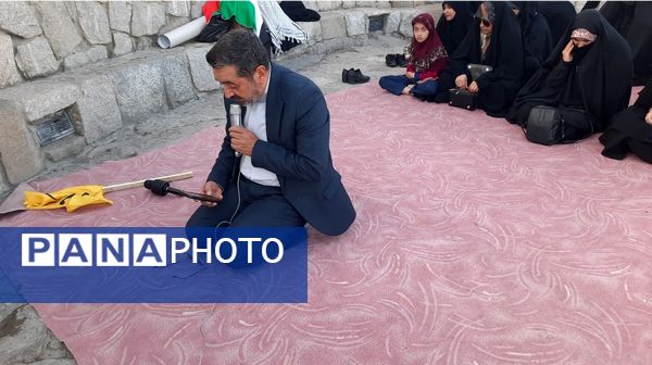 مراسم عطر افشانی مزار شهدای گمنام حبل نور کوهسنگی مشهد مقدس