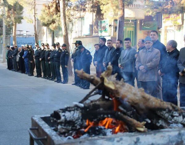 تشییع  پیکر مطهر شهید خوشنام در شهرستان خلیل آباد 