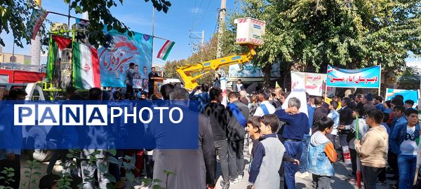 راهپیمایی روز ۱۳ آبان در شهرستان سملقان