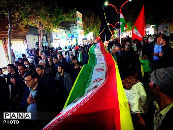 عزاداری هیأت های روستای سعد الدین در مراسم شبانه شهرستان کاشمر