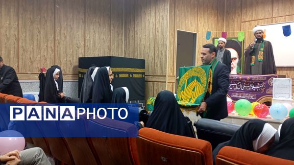 جشن روز دختر و حضور خادمان حرم امام رضا (ع) در فاروج