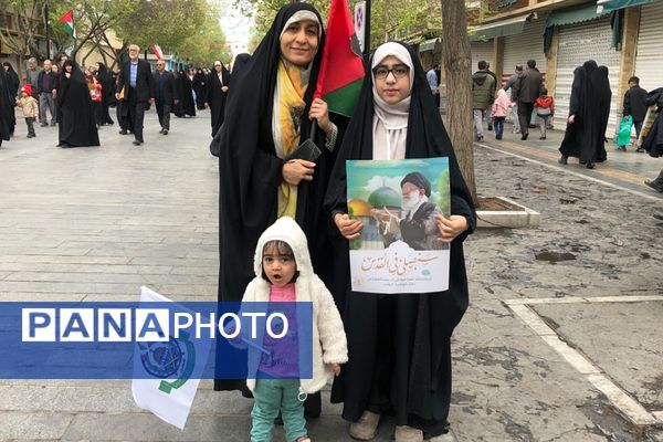 راهپیمایی روز قدس در ناحیه دو شهرری 