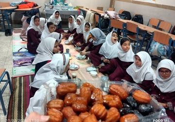 ضیافت افطاری ماه رمضان به میزبانی دبستان شطیطه۲ نیشابور