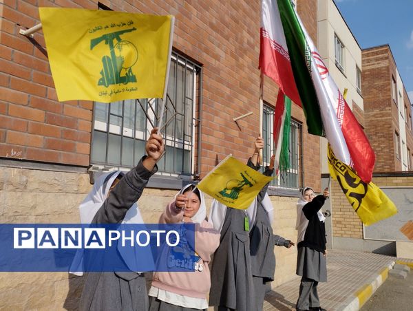 جشن سراسری به شکرانه پیروزی مردم غزه در مدرسه نشاط اسلامشهر