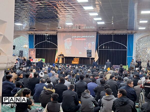 مراسم وداع با شهید پاسدار محمد صادق نظافتی در کاشمر