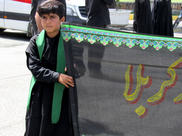 مراسم تاسوعای حسینی در کامیاران 