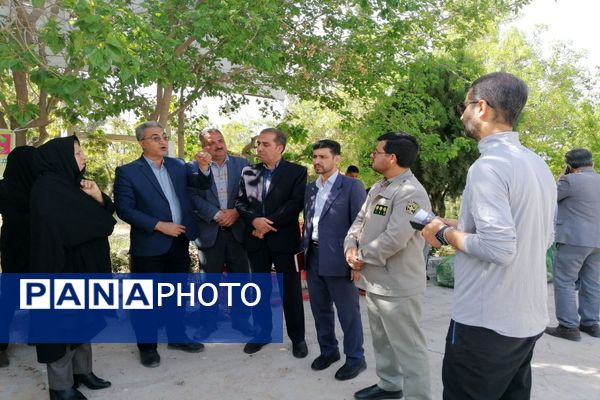 حضور دانش‌آموزان پیشتاز دبستان شهید شوشتری در کوهستان پارک شهرستان فاروج