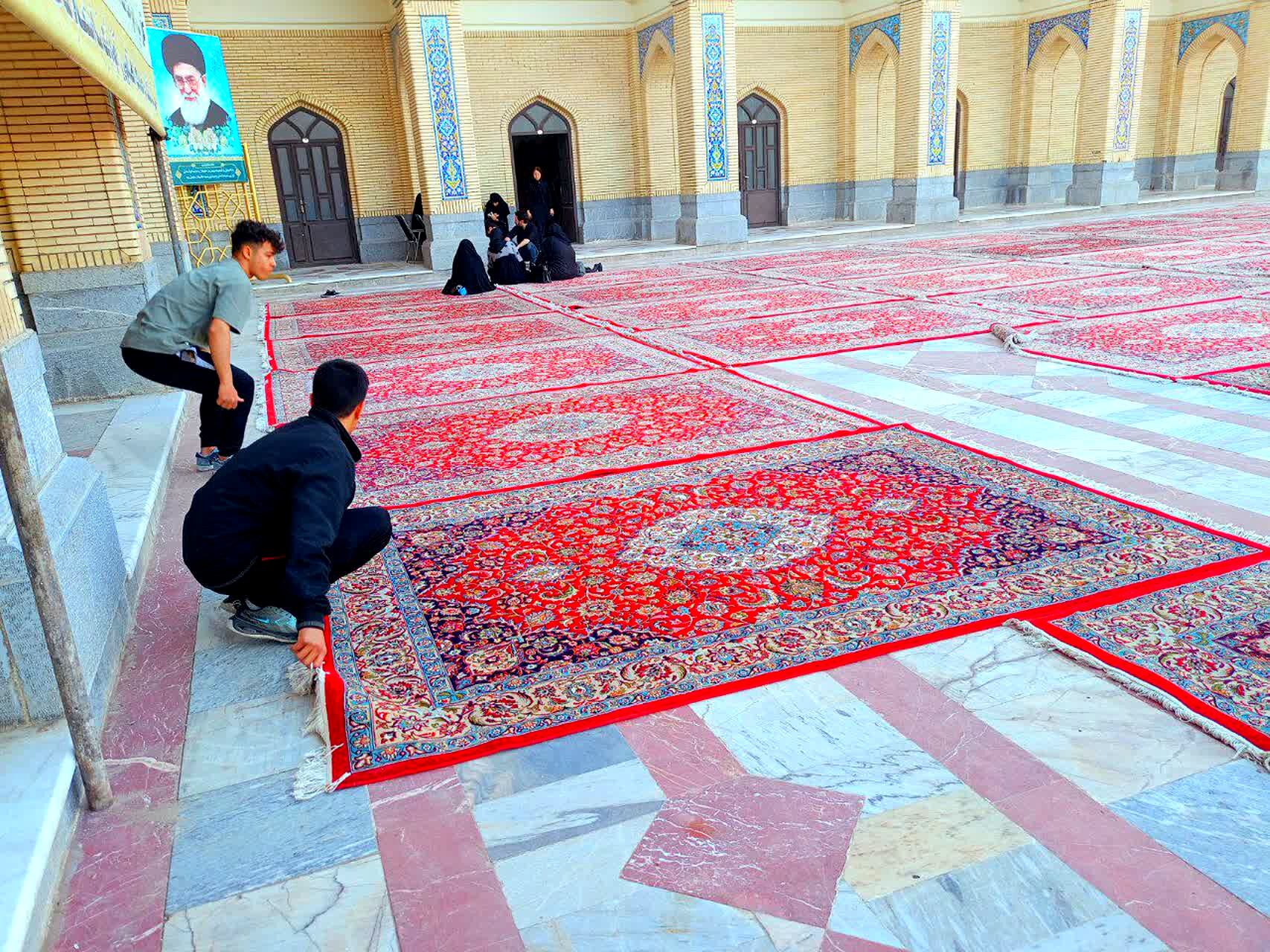 آماده سازی زیارتگاه شهید مدرس برای نماز عید سعید فطر