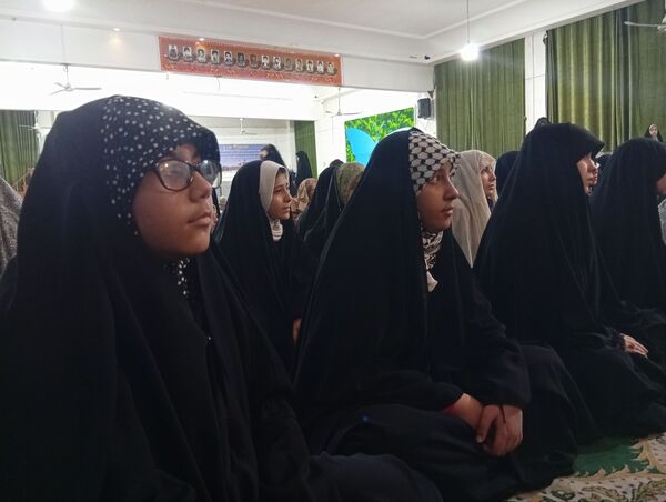 مراسم شهادت حضرت زینب کبری در جمع معتکفین مسجد فاطمیه نیشابور