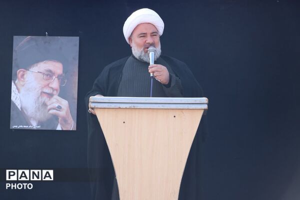 سوگواری مردم ولایتمدار بخش بهمن ابرکوه در پی شهادت رهبر معظم انقلاب