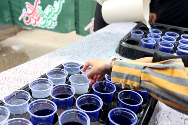 برپایی موکب سازمان دانش آموزی استان اردبیل در مراسم دلدادگان حسینی