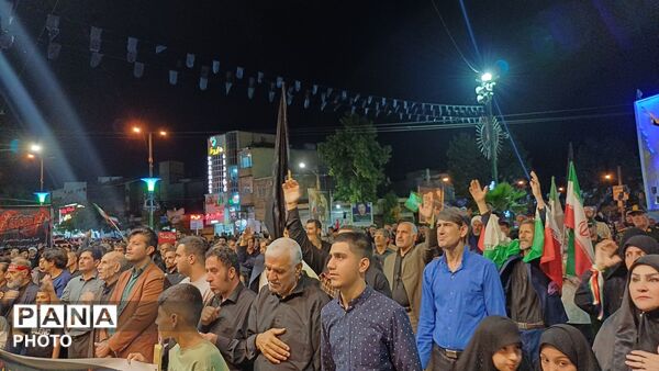 خروش حسینیان در کوهدشت؛ طنین سوگ در میدان امام خمینی(ره)
