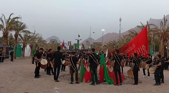 قافله نمادین عاشورا در تفت