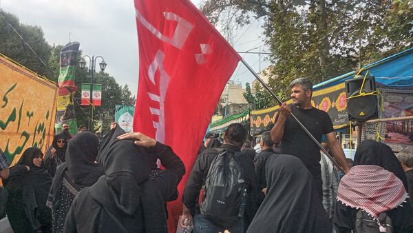 برپایی موکب عشاق الحسین سازمان دانش‌آموزی شهر تهران
