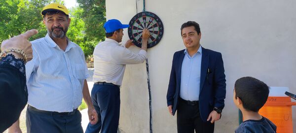 برگزاری مسابقات دارت در اردوی یک روزه مربیان پیشتاز سدبارزو شهرستان شیروان