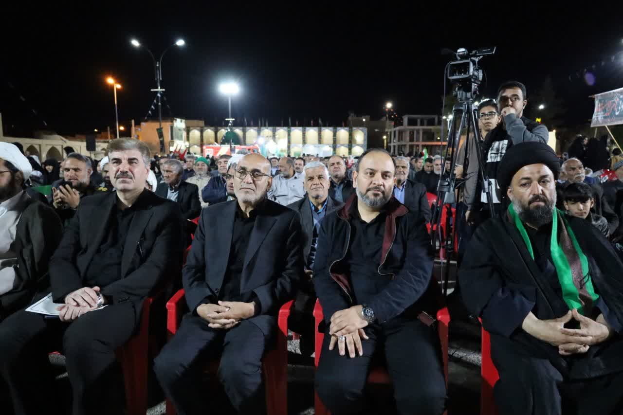 حضور صادق حسین زاده ملکی، معاون پرورشی و فرهنگی وزارت آموزش و پرورش در تجمع فرهنگیان زارچ