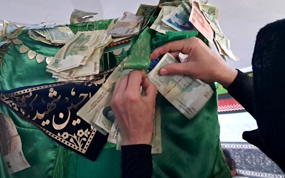 مراسم چهارم محرم در مسجد امام رضا(ع) نظرآباد 