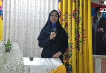  گزارش خبرنگار پانا از جشن جوانه ها در دبیرستان حضرت فاطمه (,س)