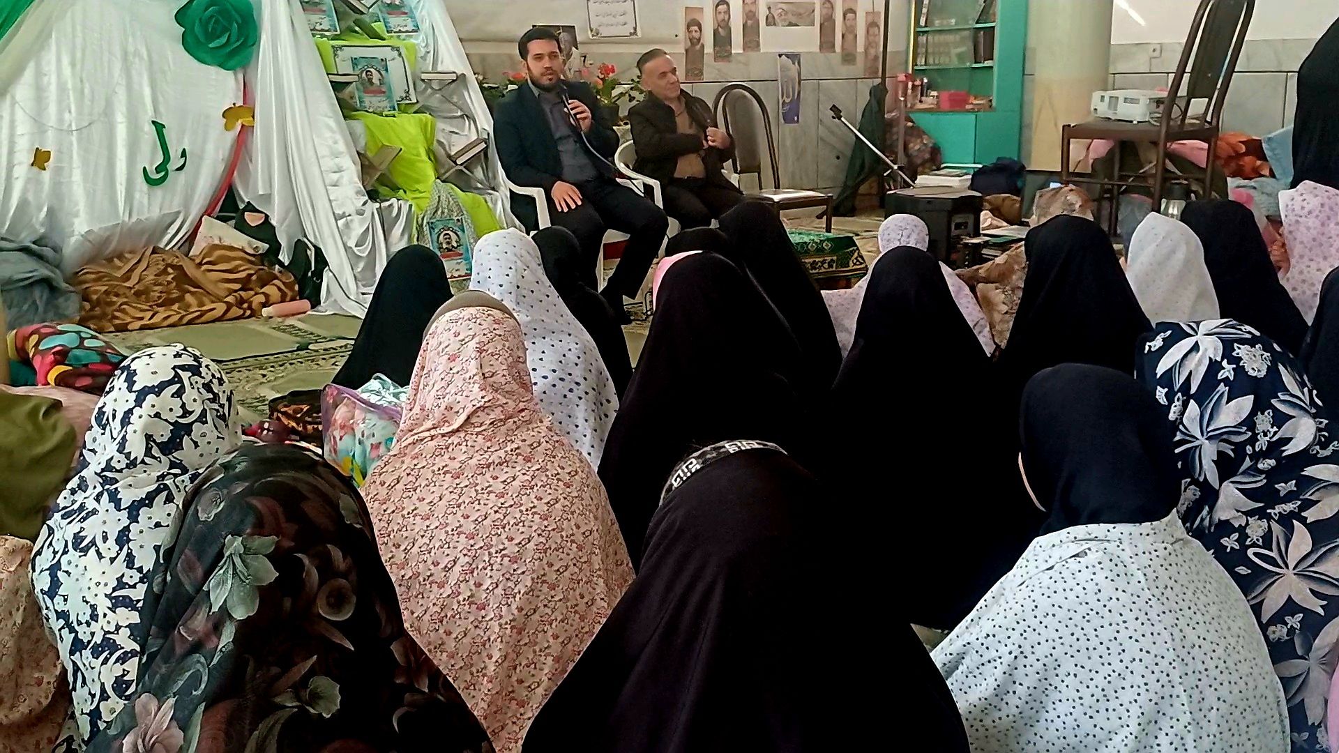 اعتکاف، پرواز دل‌های دختران دانش‌آموز کوهپایه