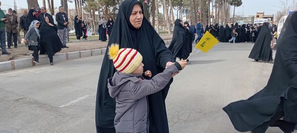 حضور پر شور کودکان و نوجوانان خلیل آبادی در راهپیمایی ۲۲ بهمن