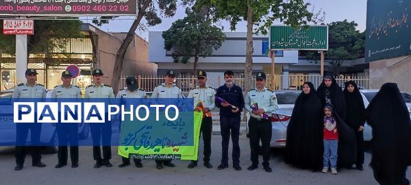 قدردانی از ماموران نیروی انتظامی فراجا و جمعی از خواهران شهرستان شیروان در طرح عفاف و حجاب توسط  پایگاه شهیده ناهید فاتحی کرجو روستای چلو