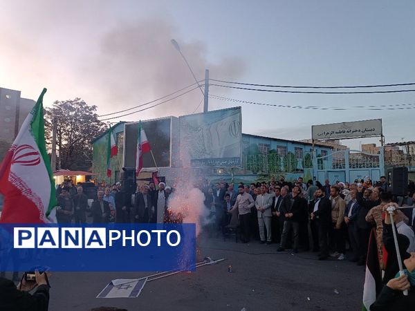 جشن پیروزی عملیات وعده صادق در میانه