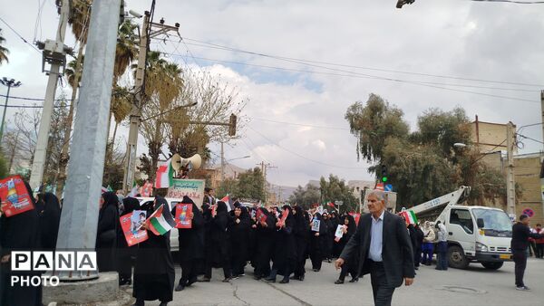 خروش مردم مومن و انقلابی شهرستان پلدختر در راهپیمایی روز جهانی قدس