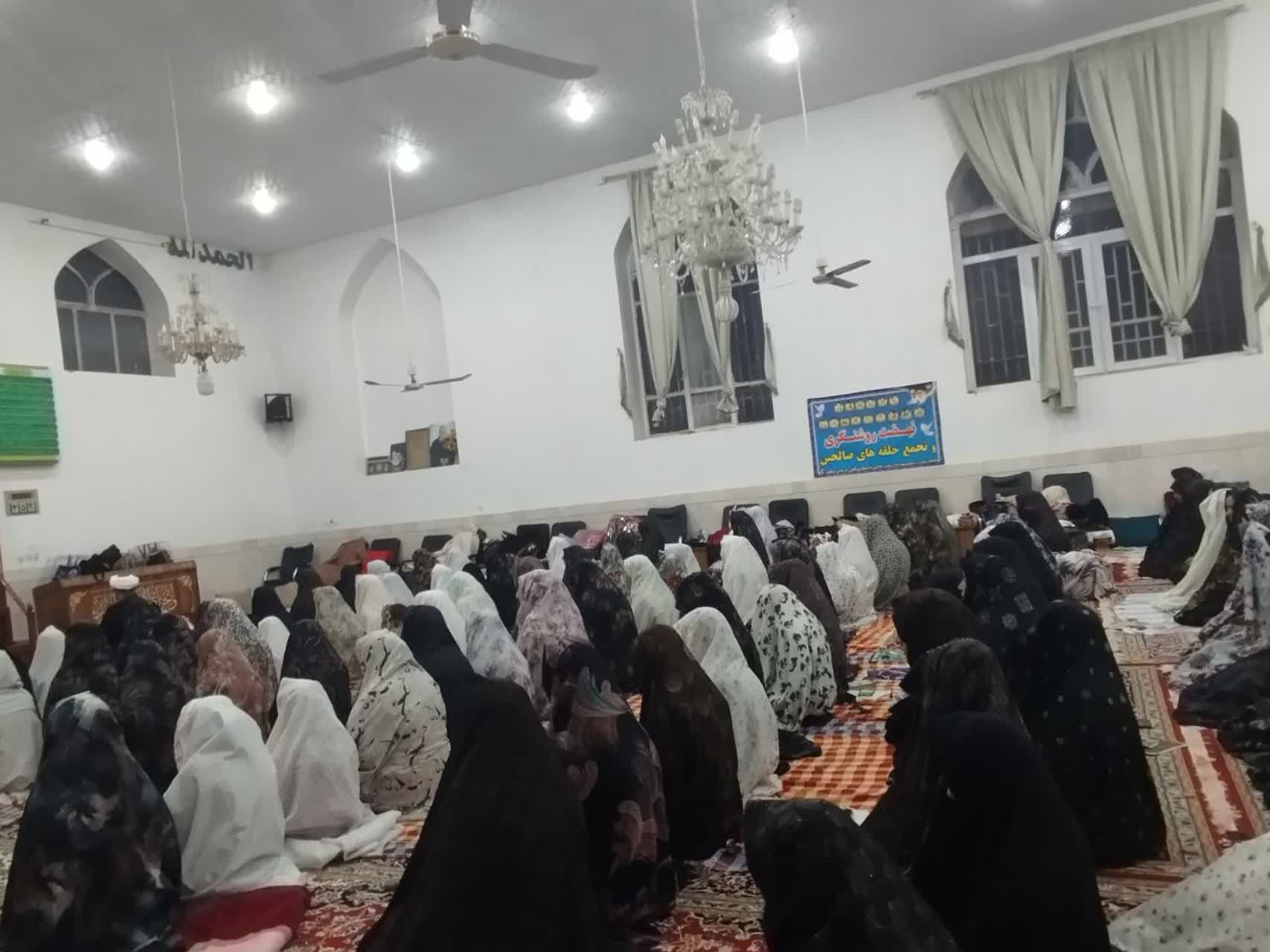 مراسم اعتکاف در مسجد روستای مهدی آباد خلیل آباد