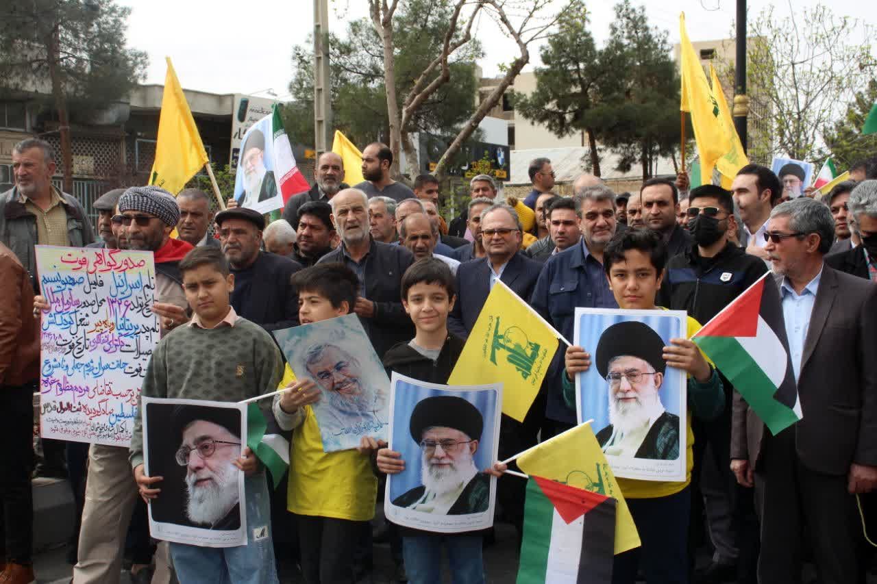 ابراز وحدت و همدلی سمنانی‌ها با مردم مظلوم فلسطین در روز قدس