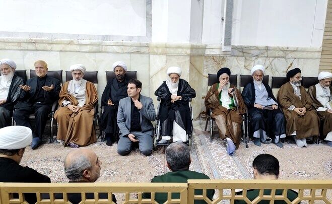 مراسم ترحیم مادر «سید حسن نصرالله» در حرم بانوی کرامت برگزار شد