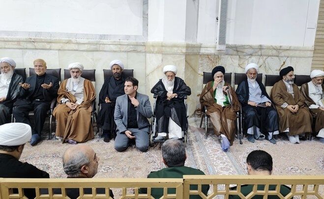 مراسم ترحیم مادر «سید حسن نصرالله» در حرم بانوی کرامت برگزار شد