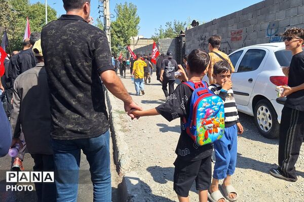 راهپیمایی جاماندگان اربعین در شهریار